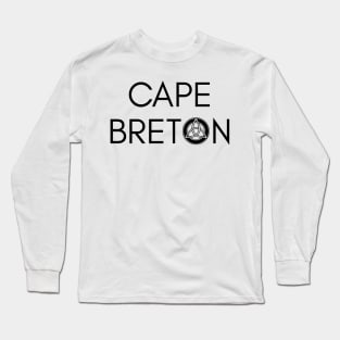 CAPE BRETON CELTIC KNOT | BLACK Long Sleeve T-Shirt